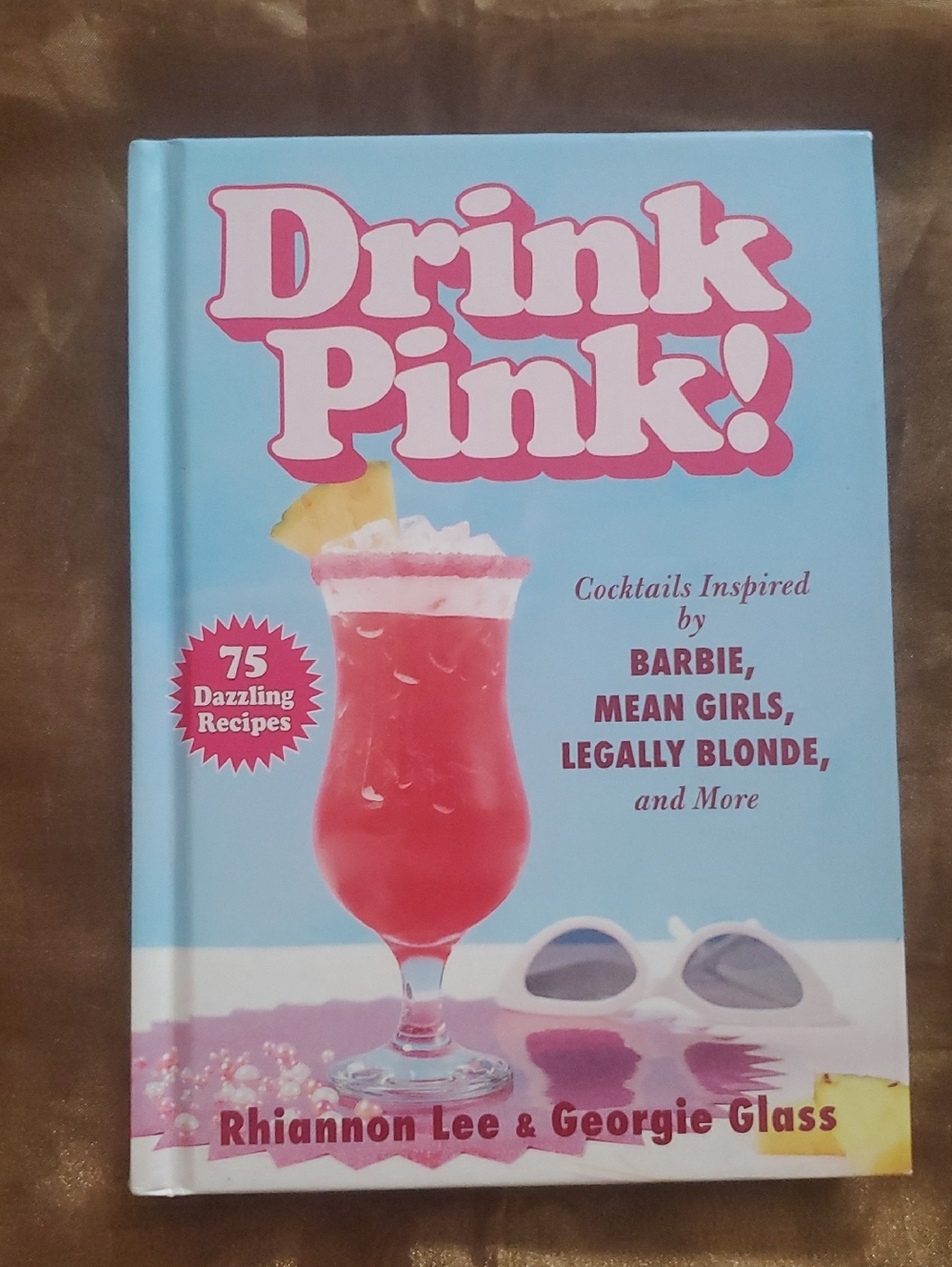 Drink Pink! Cocktail Recipe Book - Bright Pink & Sky Blue Cover
